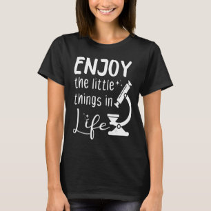 Mikroskop Biologie Biologe Science Labrador Labora T-Shirt