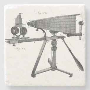 Mikroskop des 18. Jahrhunderts - Antiquitätenwisse Steinuntersetzer