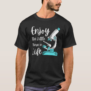 Mikroskop für Männer Biologie Nerd Wissenschaft La T-Shirt