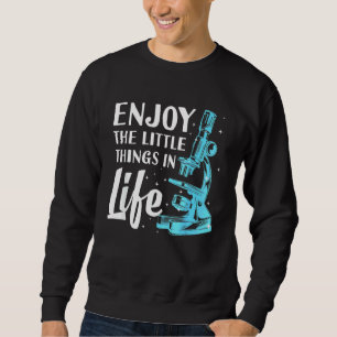 Mikroskop für Männer Frauen Biologie Nerd Wissensc Sweatshirt