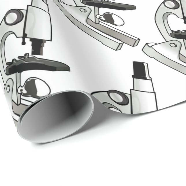 Mikroskop Geschenkpapier (Rolleneckpunkt)