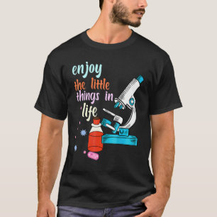 Mikroskop Mikrobiologen Biologie Nerd Wissenschaft T-Shirt