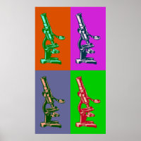 Mikroskop-Pop Art