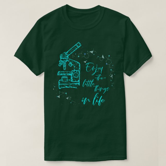 Mikroskopbiologie T-Shirt (Design vorne)