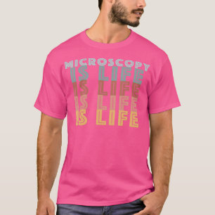 Mikroskopie ist das Retro-Farbwort T-Shirt