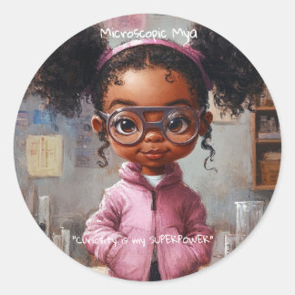 Mikroskopie Runder Aufkleber