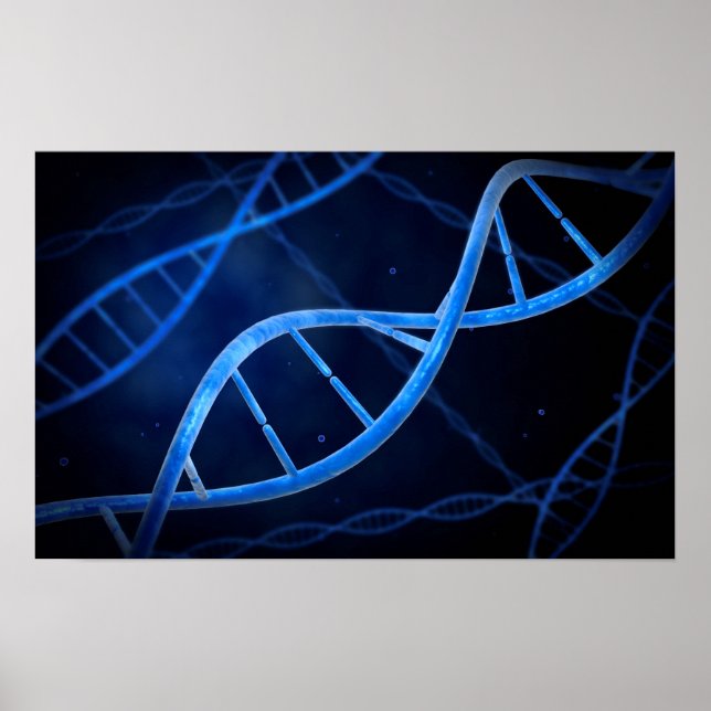 mikroskopische DNA-Sicht Poster (Vorne)