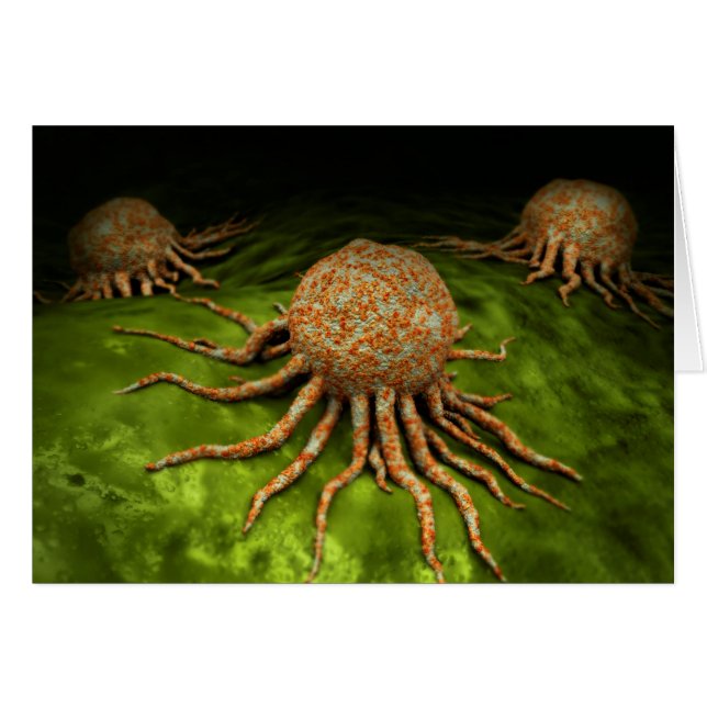 Mikroskopische Sicht auf das Krebsvirus (Vorderseite (Horizontal))