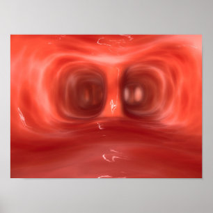 Mikroskopische Sicht in der menschlichen Lunge Poster