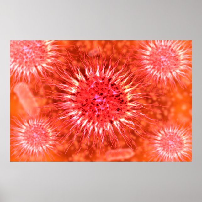 Mikroskopische Sicht von Dendrimern 2 Poster (Vorne)