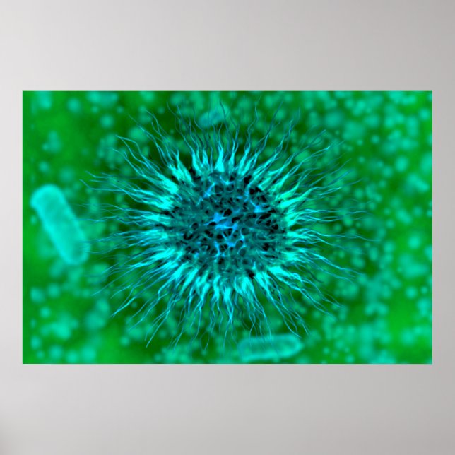 Mikroskopische Sicht von Dendrimern 3 Poster (Vorne)