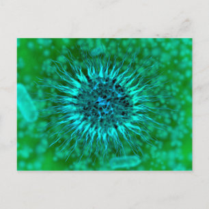 Mikroskopische Sicht von Dendrimern 3 Postkarte