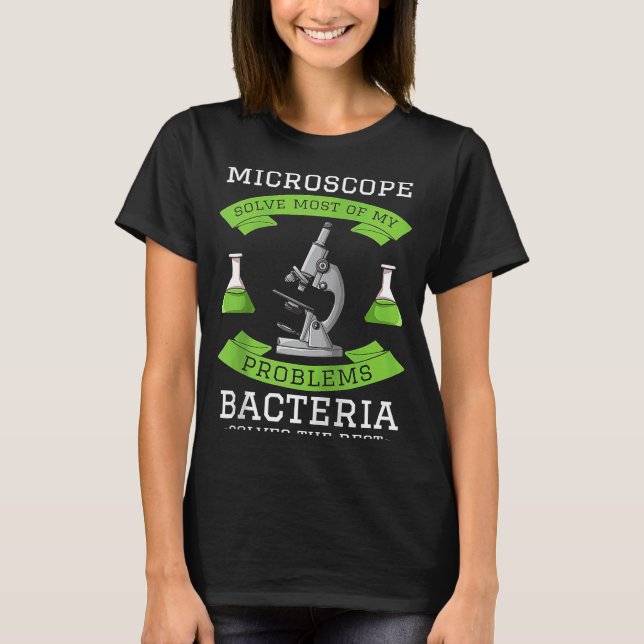 Mikroskopmikrobiologie Laboratorium Biologie Wisse T-Shirt (Vorderseite)