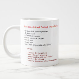 Mikrowelle-Tasse (heißes mexikanisches Kakaorezept Jumbo-Tasse