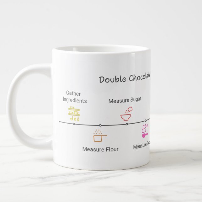 Mikrowelle Tasse mit Doppel-Schokolade-Kuchenrezep (Links)