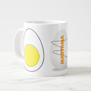 Mikrowellen-Omelett-Mug-Eier (Name & Monogramm-Ges Jumbo-Tasse