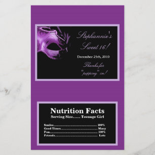 Mikrowellen-Popcorn-Verpackung Sweet 16 Fliederlil Flyer