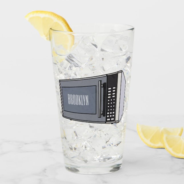 Mikrowellendarstellung Cartoon Glas (Vorderseite Ice)