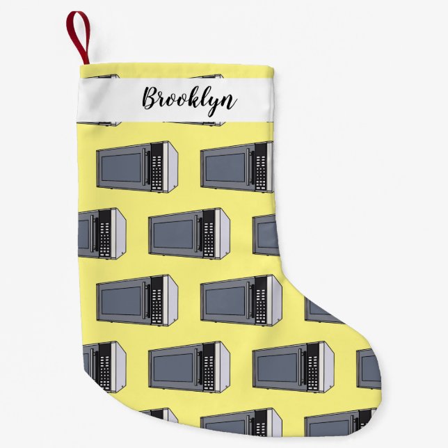 Mikrowellendarstellung Cartoon Kleiner Weihnachtsstrumpf (Vorderseite)