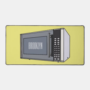 Mikrowellendarstellung Cartoon Schreibtischunterlage