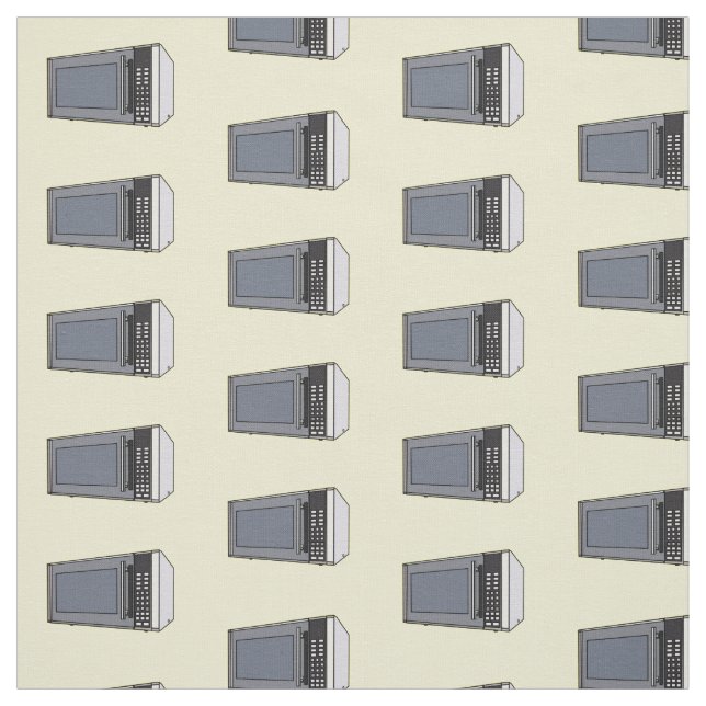 Mikrowellendarstellung Cartoon Stoff (Muster)