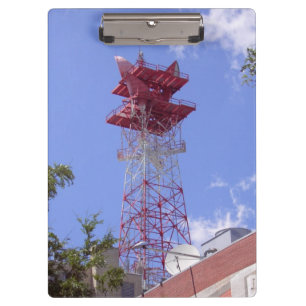 Mikrowellenrelais Radio Telecom Tower Clipboard Klemmbrett
