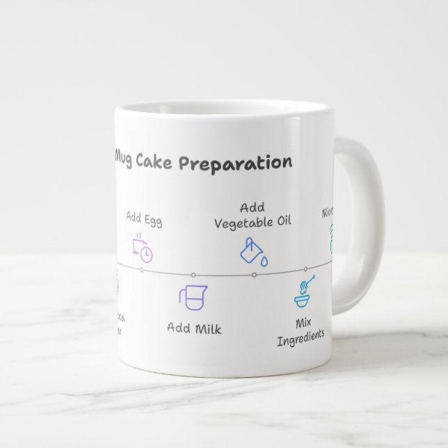 Mikrowellensichere Tasse mit leicht schokoladenbra (Vorderseite Rechts)