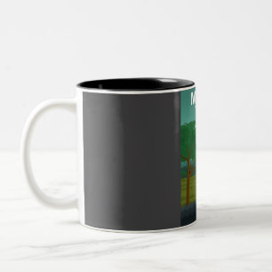 Mikumi National Park Tansania Travel Poster Zweifarbige Tasse