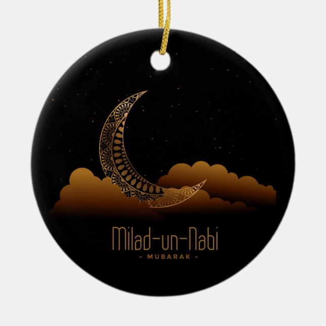 Milad Un Nabi Mubarak Keramik Ornament (Vorne)