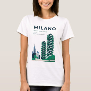Milan Bosco Verticale Reise-T-Shirt Italien Gesche T-Shirt