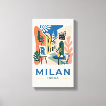 Milan Brera Kunst-Reiseposter - Geschenkidee für I