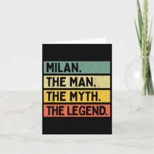 Milan Der Mensch Der Mythos der Legende Funny Pers Karte