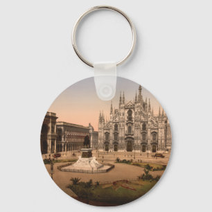 Milan Dom und Piazza, Lombardei, Italien Schlüsselanhänger