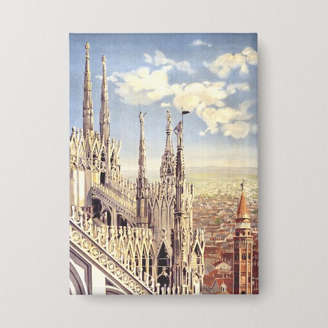 Milan Duomo Kathedrale Geburt Heilige Maria Button (Vorderseite)