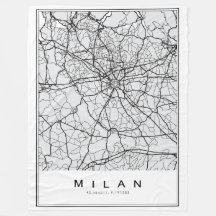 Milan Map Illustration