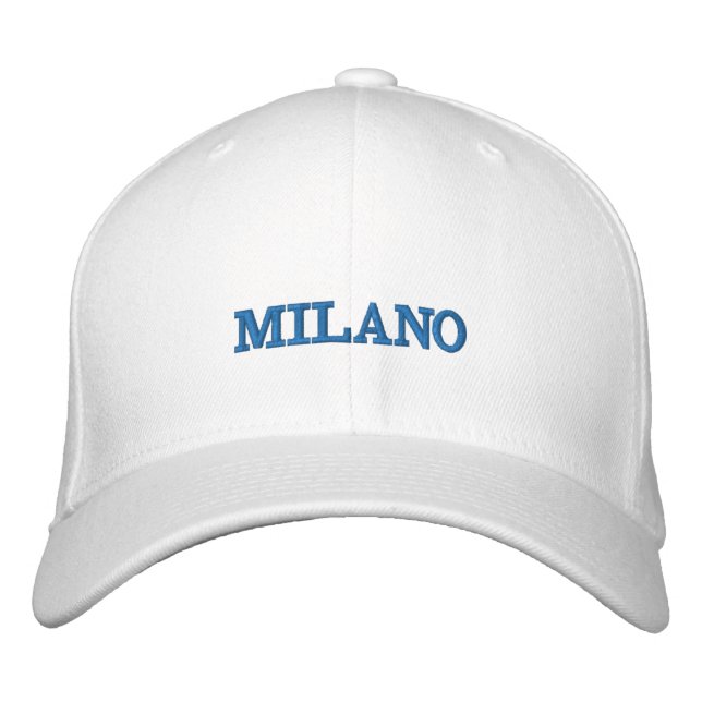 Milano Bestickte Baseballkappe (Vorderseite)