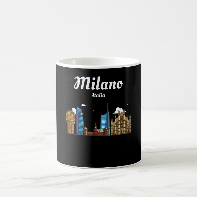 Milano Italia / Mailand - Skyline der Stadt Kaffeetasse (Mittel)