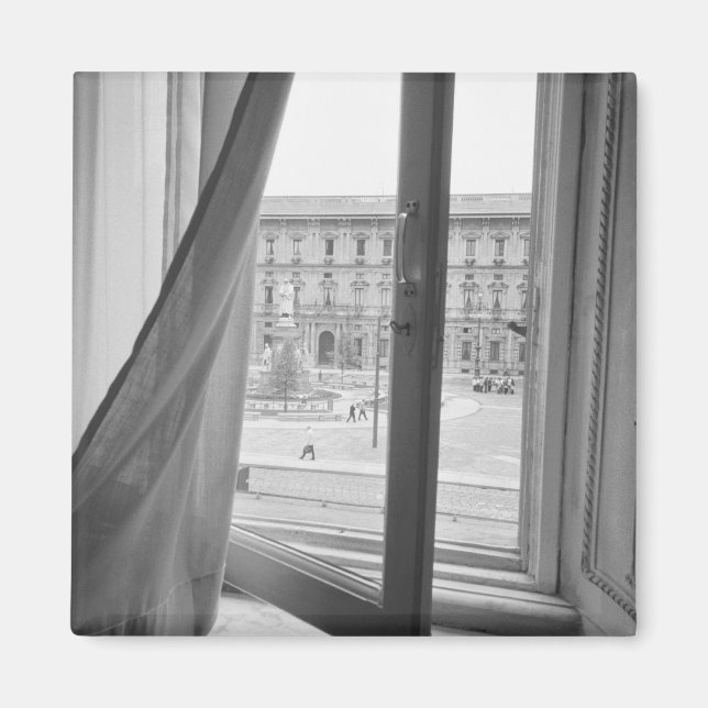 Milano Italien, Aussicht vom Opernfenster La Scala Magnet (Vorne)