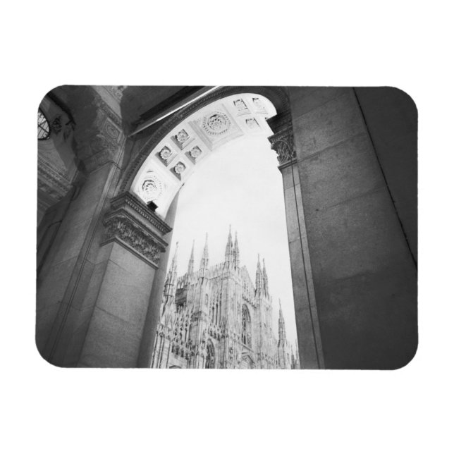 Milano Italien, Galleria Aussicht auf den Dom Magnet (Horizontal)