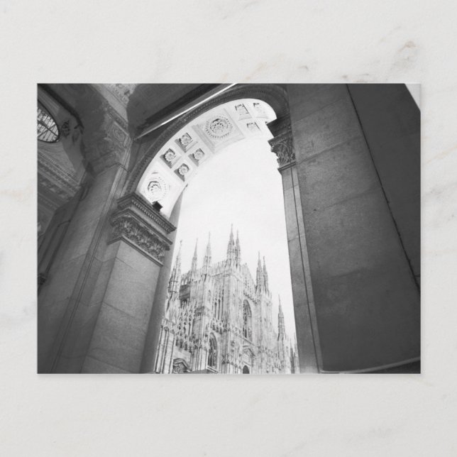Milano Italien, Galleria Aussicht auf den Dom Postkarte (Vorderseite)