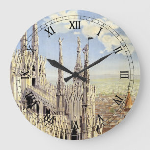 Milano Italien Gotische Kathedrale Duomo Vintage Große Wanduhr