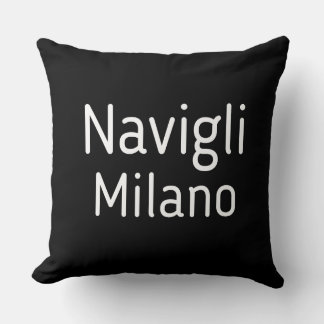 Milano Italien Navigli T-Shirt Kissen