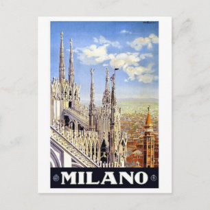 Milano Italien Vintage Travel Postkarte
