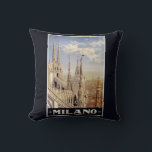 Milano (Mailand) Italien Vintage Reise Pillow Kissen<br><div class="desc">Sehen Sie in meinem Shop für weitere Artikel mit diesem Druck.</div>