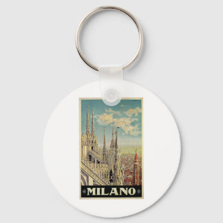 Milano Mailand Italien Vintage-Reiseanhänger Schlüsselanhänger