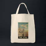 Milano Mailand Italien Vintage Reisen Beutel Tragetasche<br><div class="desc">Mailand Mailand Italien Vintage Reiseplakatkunst aus dem Goldenen Zeitalter des Reisens, künstlerische Inspiration für landschaftliche Reiseziele auf der ganzen Welt. Geschenke</div>