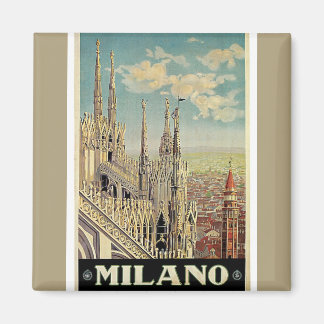 Milano Milan Italy Vintage Travel Magnet