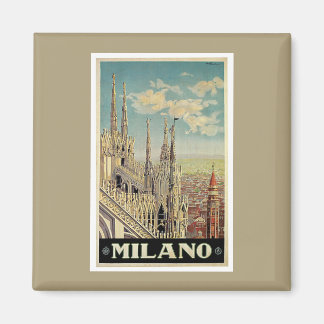Milano Milano Italien Vintage Travel Magnet