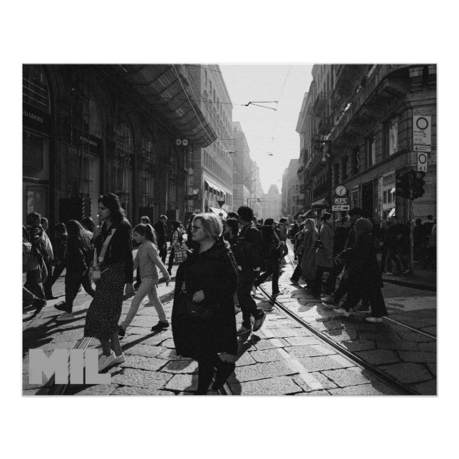 Milano rush hour poster (Vorderseite)