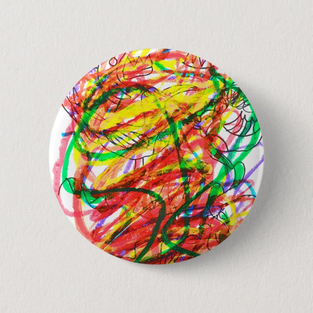 Milas Basquiat inspirierte Kunst Button (Vorderseite)
